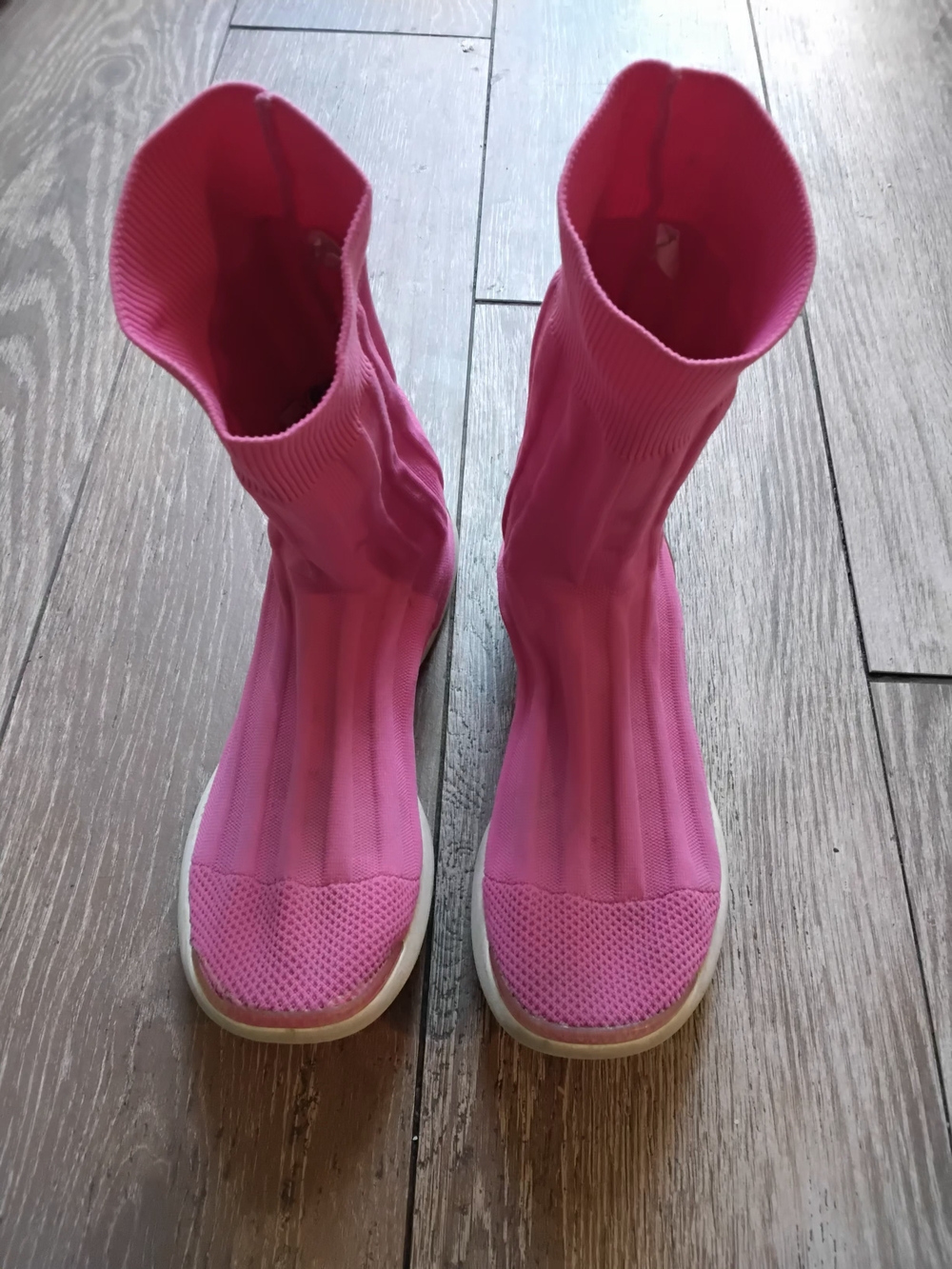 ACNE STUDIOS Women’s Pink Stretch Knit Sock Shoes